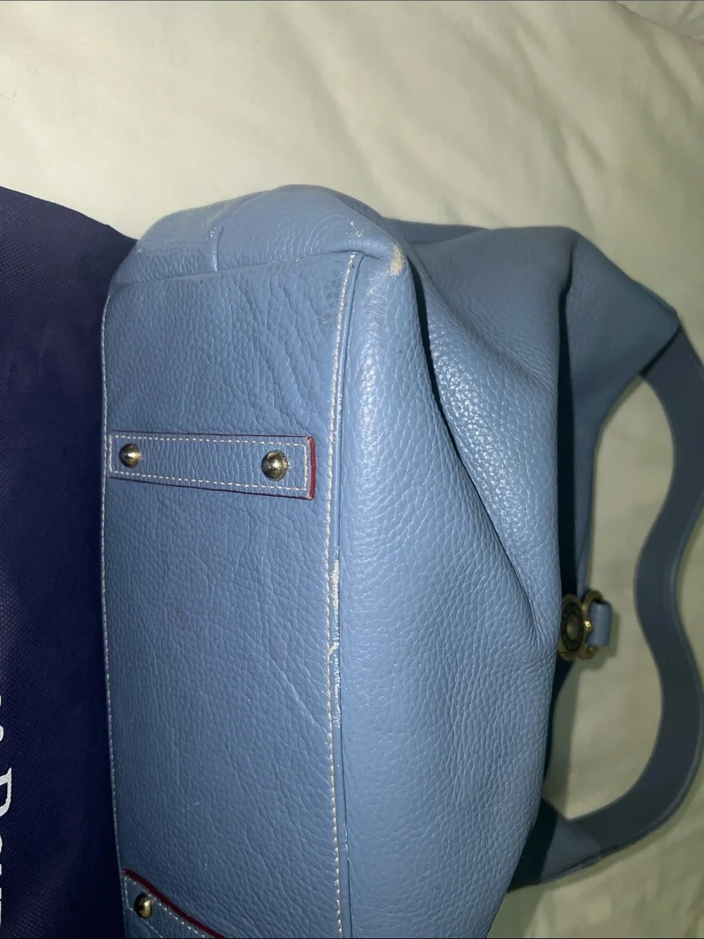 Dooney & Burke Belvedere Logo Lock Shoulder Bag with Kisslock Wallet